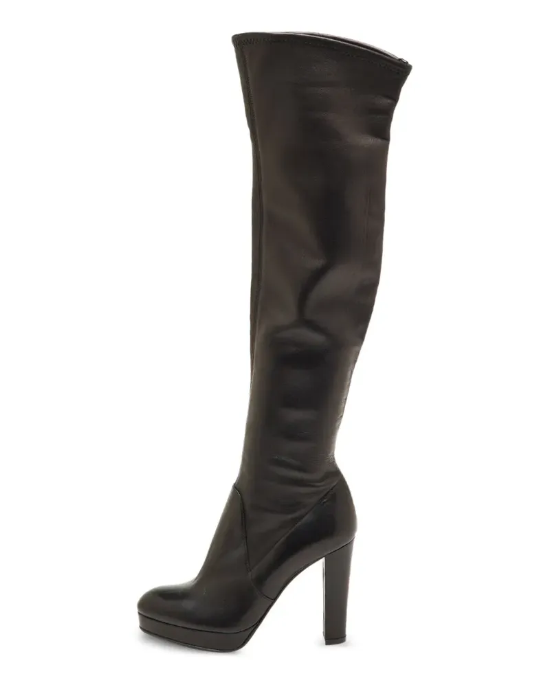 Sergio Rossi Stiefel mit Plateau - Schwarz Schwarz