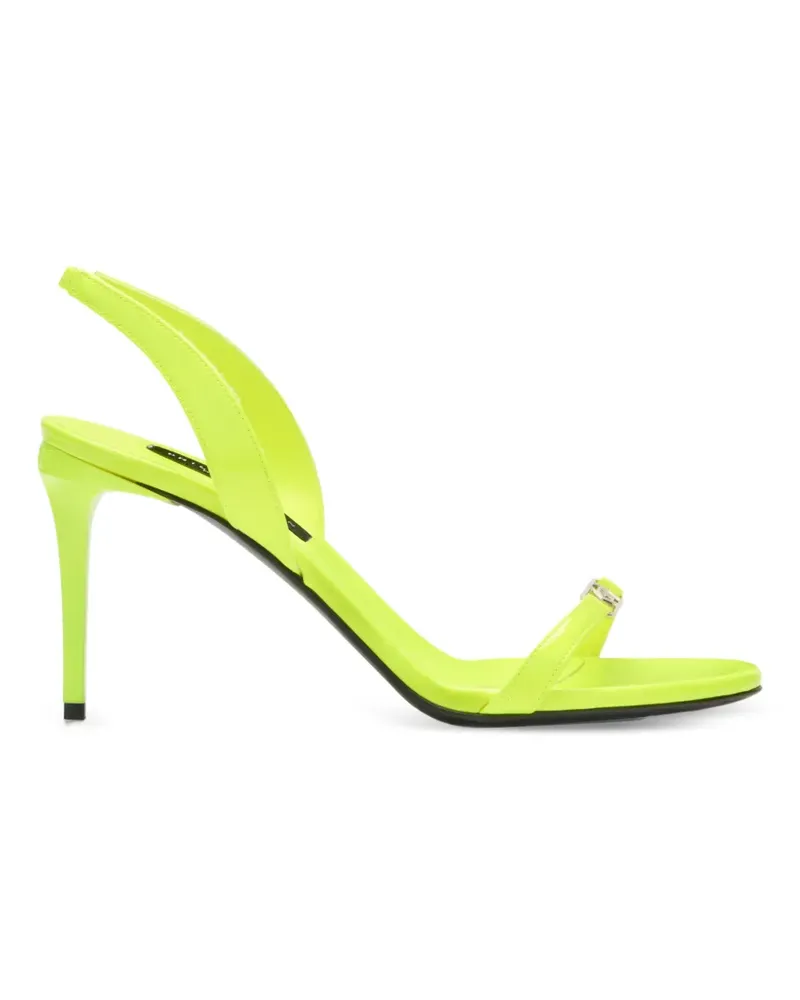 Philipp Plein Sandalen mit sechseckigem Riemen - Gelb Gelb