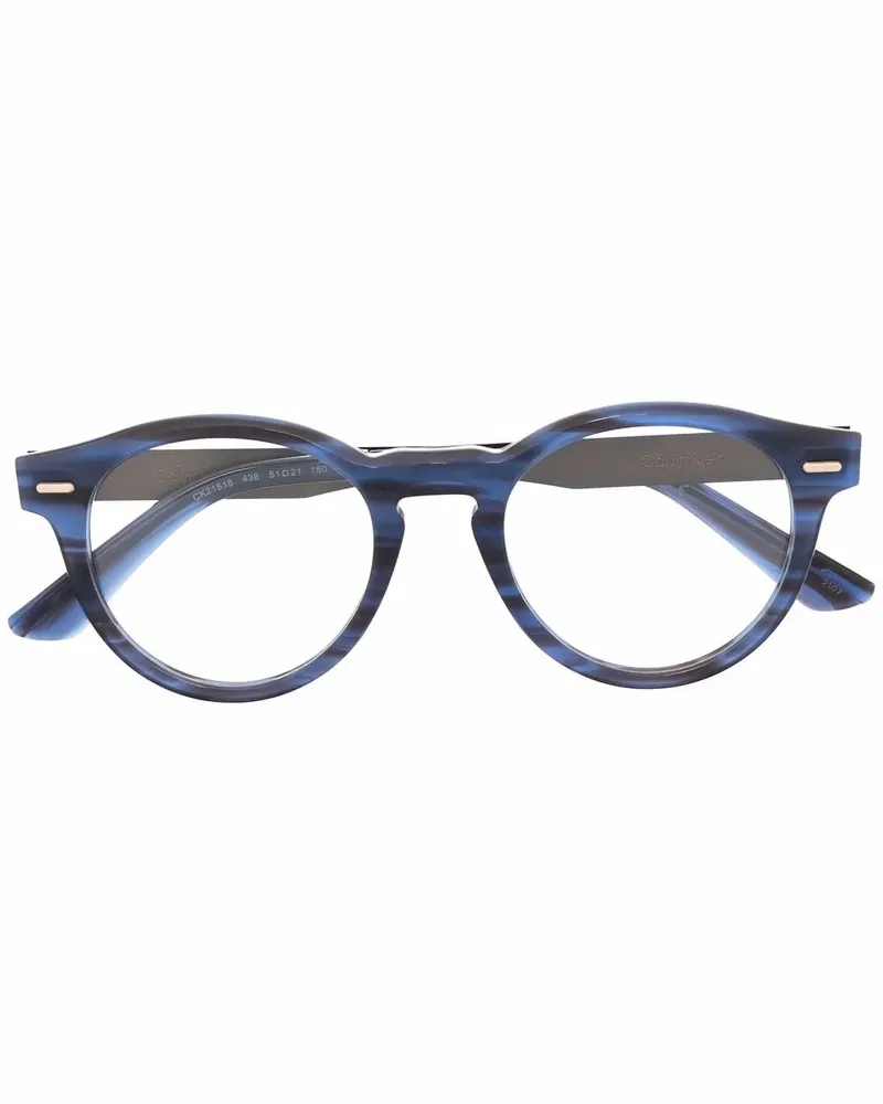 Calvin Klein Brille mit rundem Gestell - Silber Silber