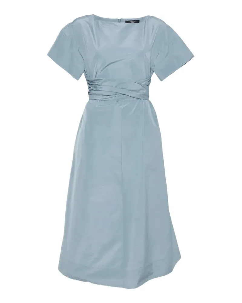 Max Mara Kleid mit rundem Ausschnitt - Blau Blau