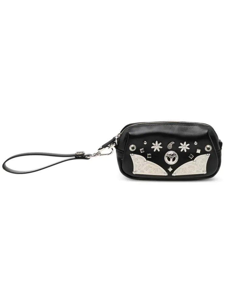 Toga Clutch mit Nieten - Schwarz Schwarz