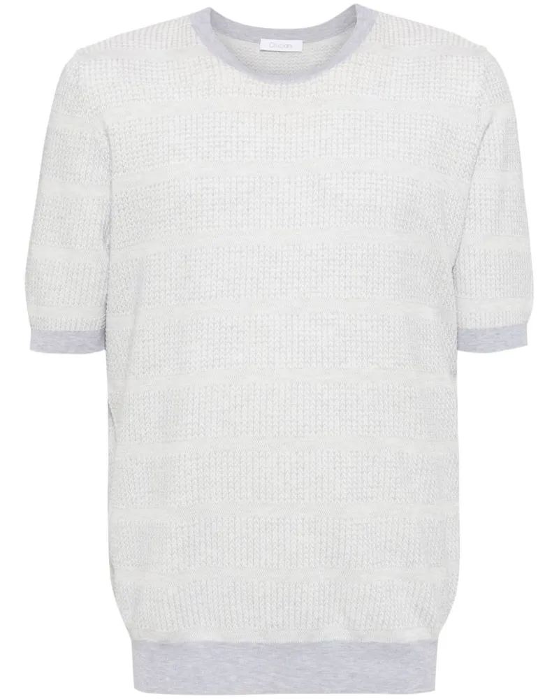 Cruciani Pullover mit kurzen Ärmeln Grau