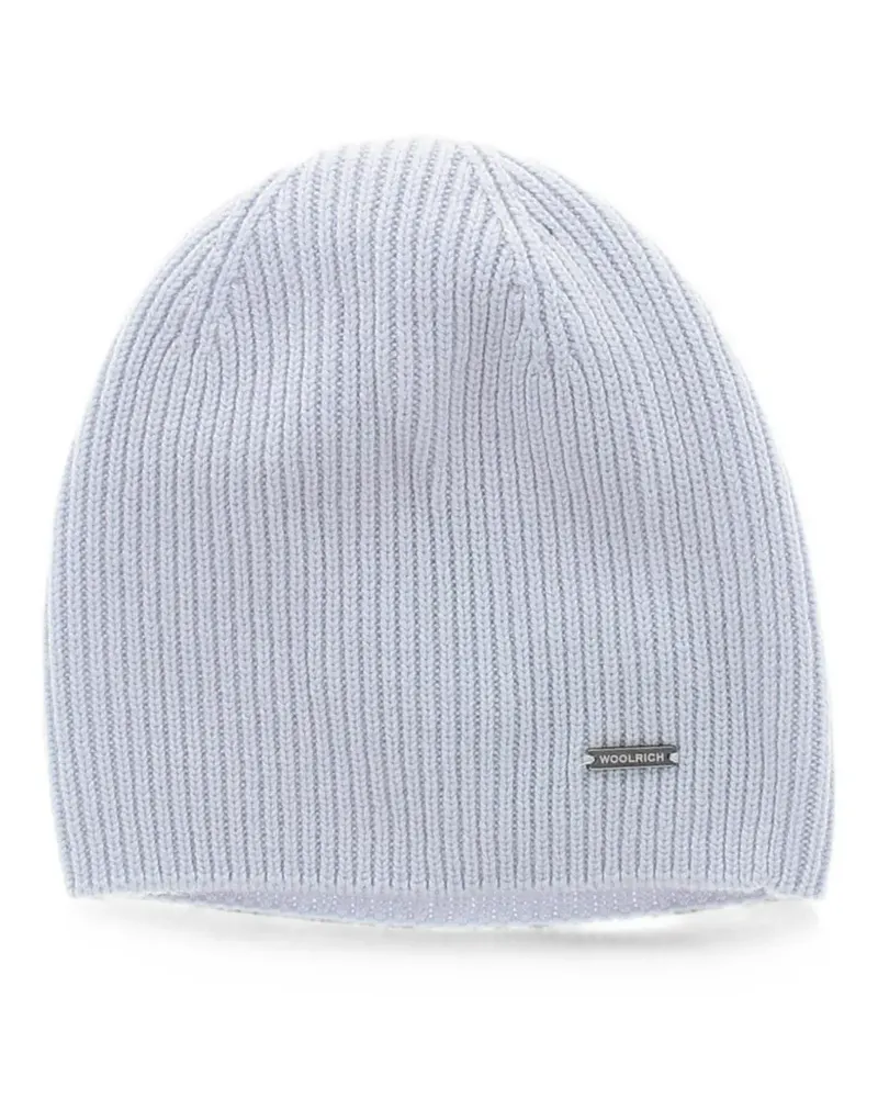 Woolrich ribbed-knit cashmere beanie hat - Blau Blau