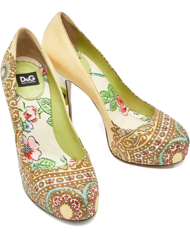 Dolce & Gabbana Pumps mit Plateau 120mm - Nude Nude