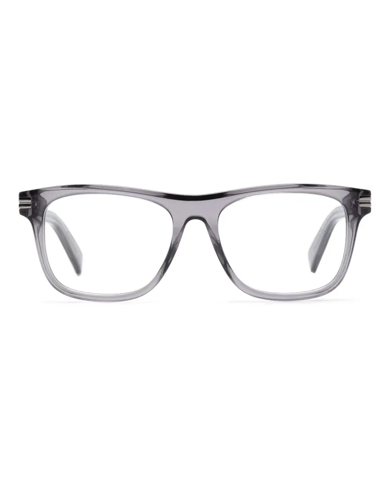 Ermenegildo Zegna Semi-transparente Brille mit eckigem Gestell - Grau Grau