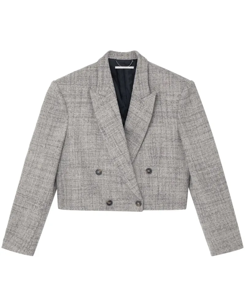 Stella McCartney Doppelreihiger Cropped-Blazer - Grau Grau