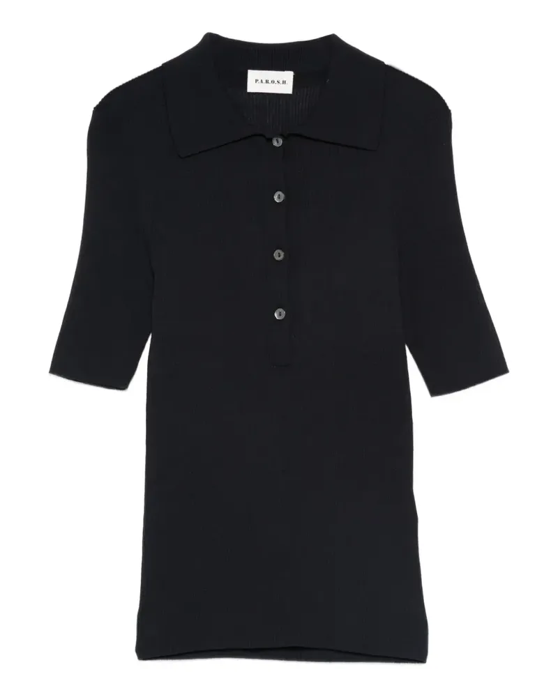 P.A.R.O.S.H. Cipria polo top - Blau Blau