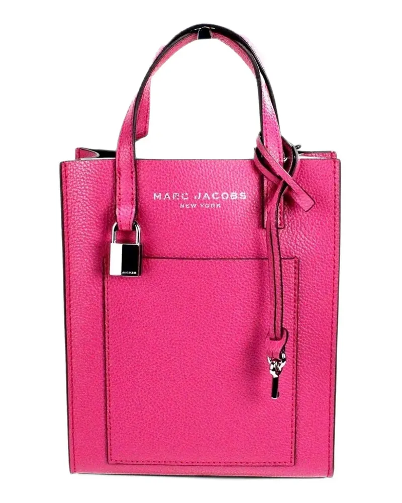 Marc Jacobs Mini Grind pebbled leather tote bag - Rosa Rosa