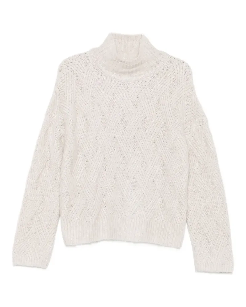 hemisphere Pullover mit Stehkragen - Weiß Weiß