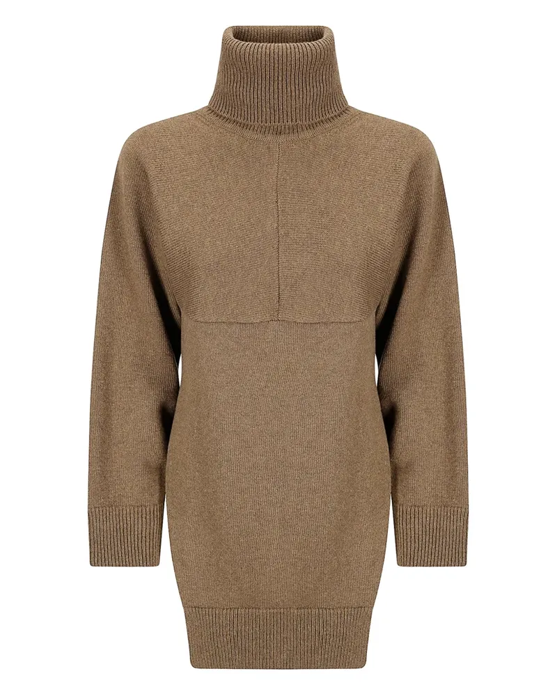 Stefano Mortari Minikleid mit Rollkragen - Braun Braun
