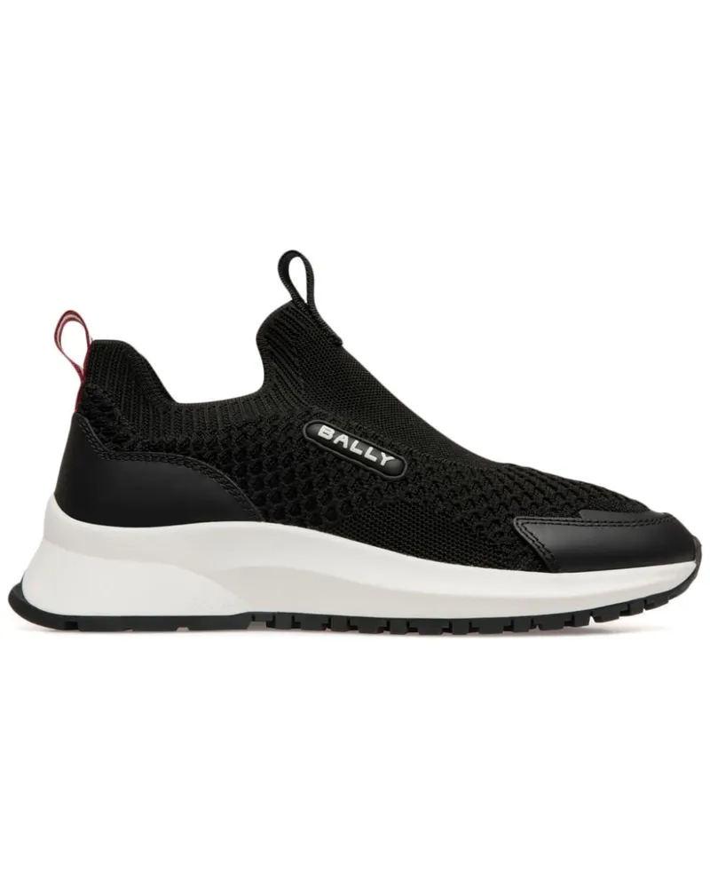 Bally Mesh-Sneakers mit Logo-Applikation - Schwarz Schwarz