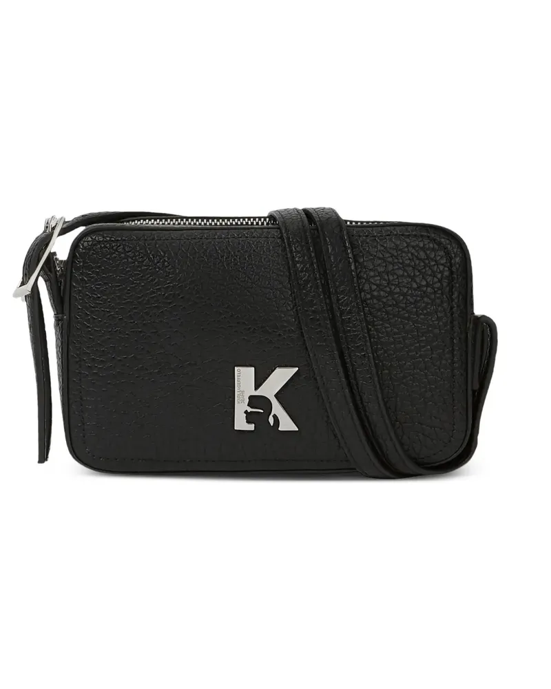 Karl Lagerfeld K Kameratasche mit Logo - Schwarz Schwarz