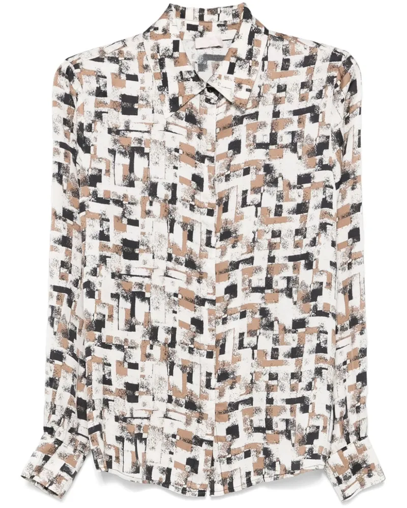 Liu Jo Hemd mit geometrischem Print - Weiß Weiß
