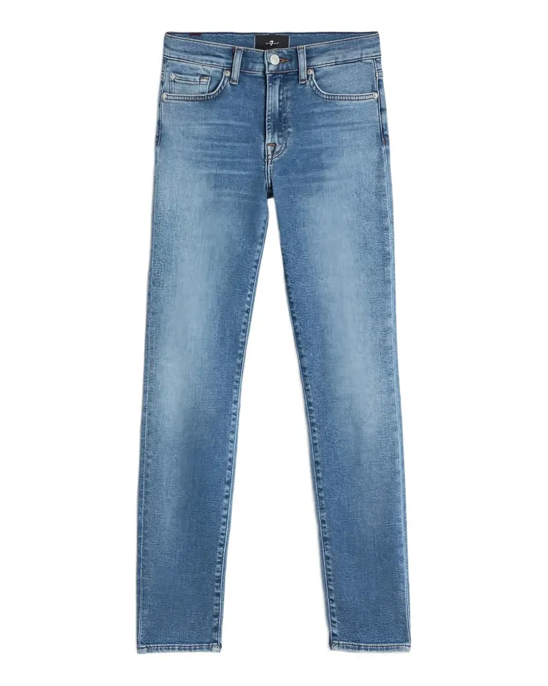 7 for all mankind Roxanne logo-patch jeans - Blau Blau