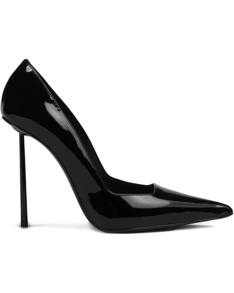Le Silla Spitze Amelia Pumps aus Lackleder 120mm - Schwarz Schwarz