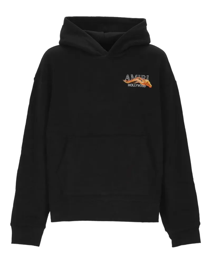 Amiri Hoodie mit Logo-Print - Schwarz Schwarz