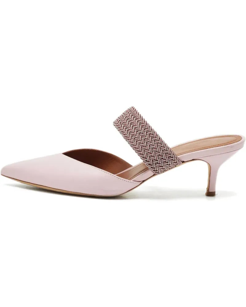Malone Souliers x Roy Luwolt Mules mit Flechtriemen - Rosa Rosa
