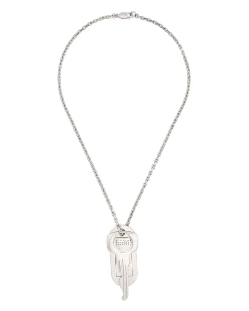 Maison Margiela Halskette mit Schlüsselanhänger - Silber Silber