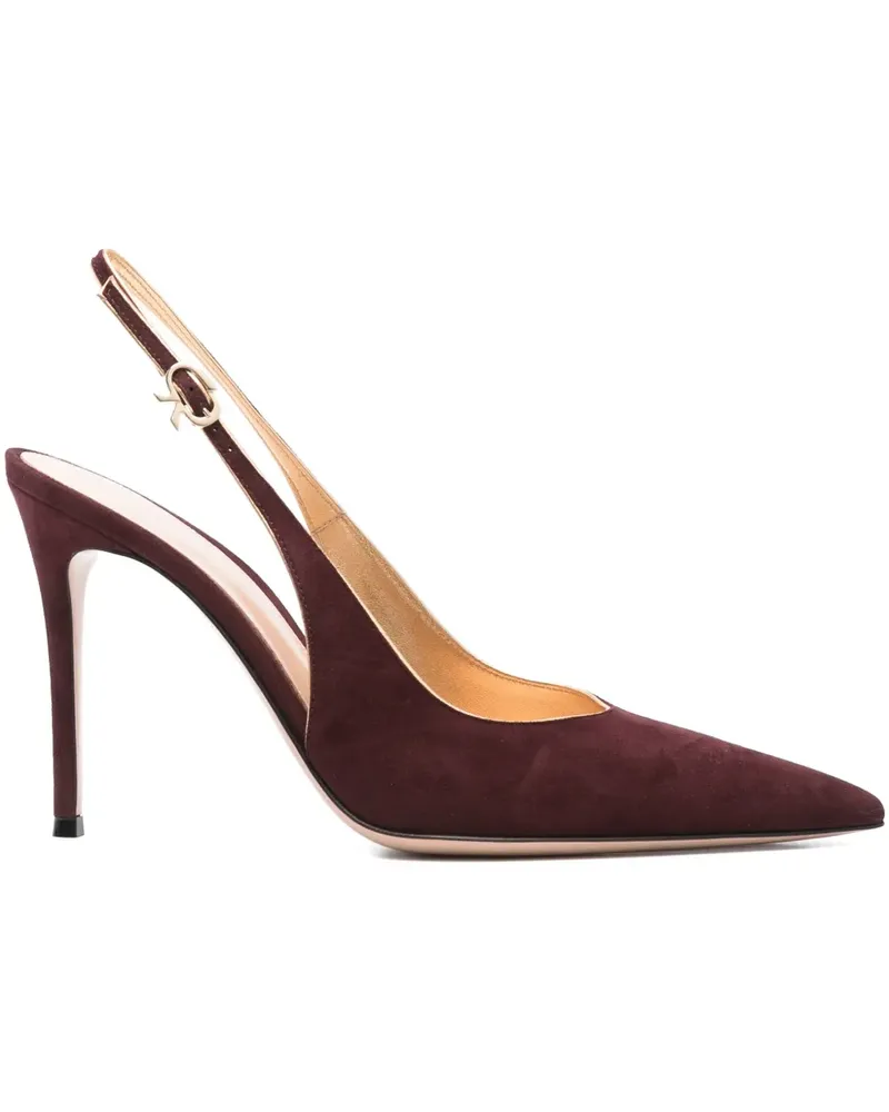Gianvito Rossi Pumps aus Wildleder 95mm - Braun Braun