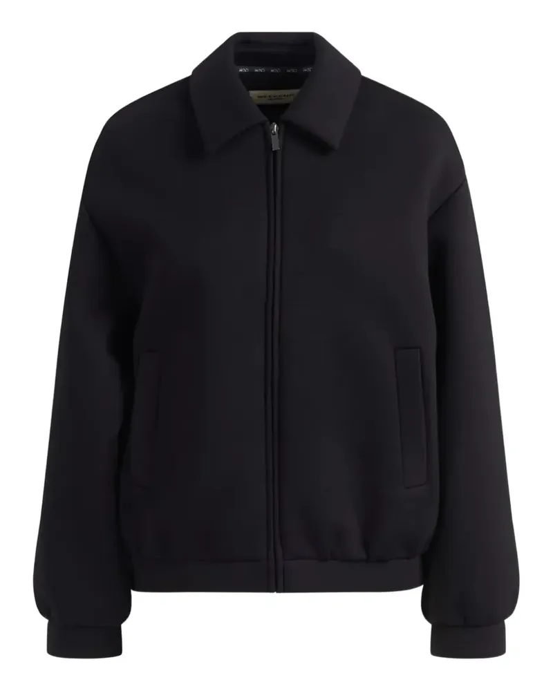 Max Mara Scuba jersey bomber jacket - black - Schwarz Schwarz