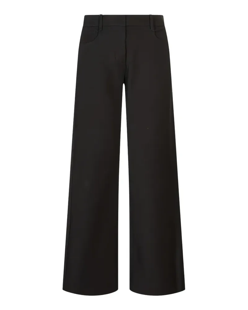 Max Mara Hose mit weitem Bein - Schwarz Schwarz