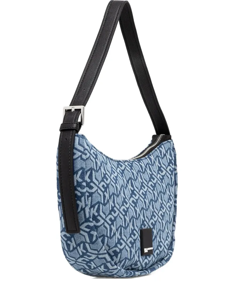 Karl Lagerfeld Schultertasche mit Monogramm - Blau Blau