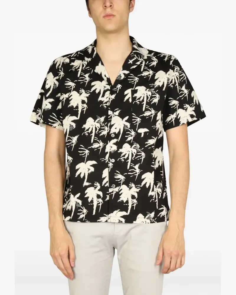 Department 5 patterned short-sleeve shirt - Schwarz Schwarz