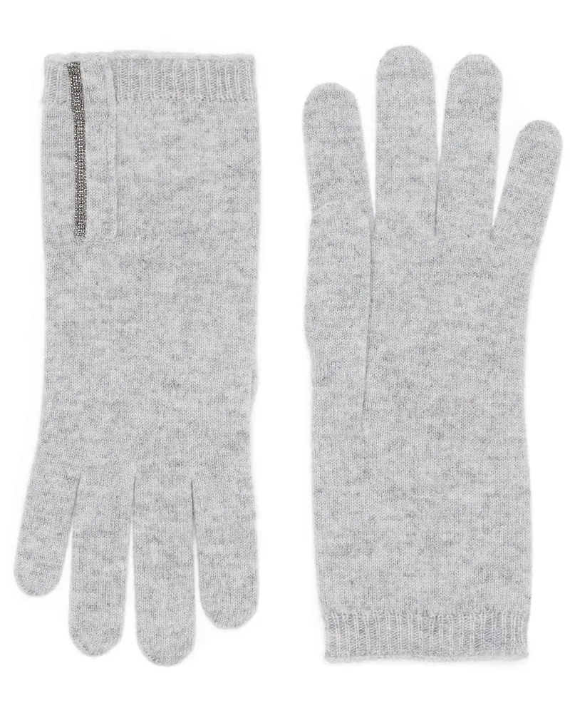 Brunello Cucinelli Handschuhe aus Kaschmir - Grau Grau