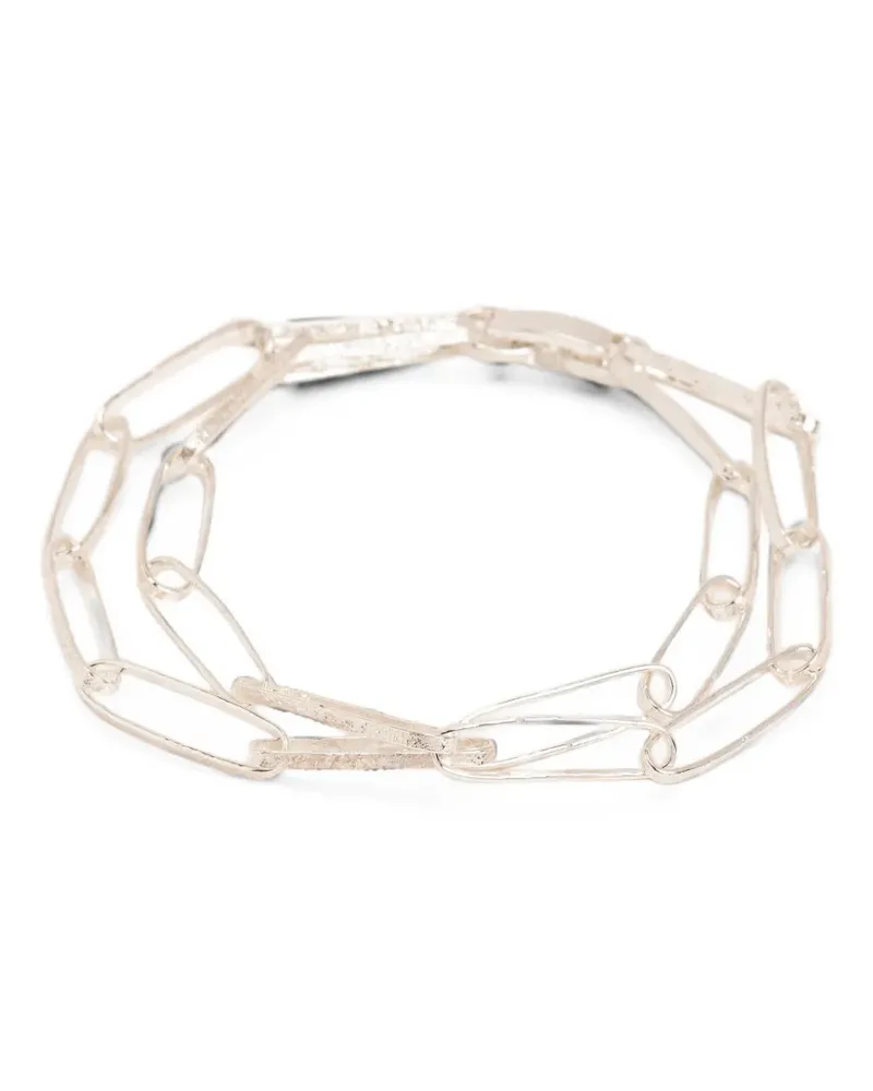 Wouters & Hendrix Les Eternelles Armband mit gehämmertem Detail - Silber Silber