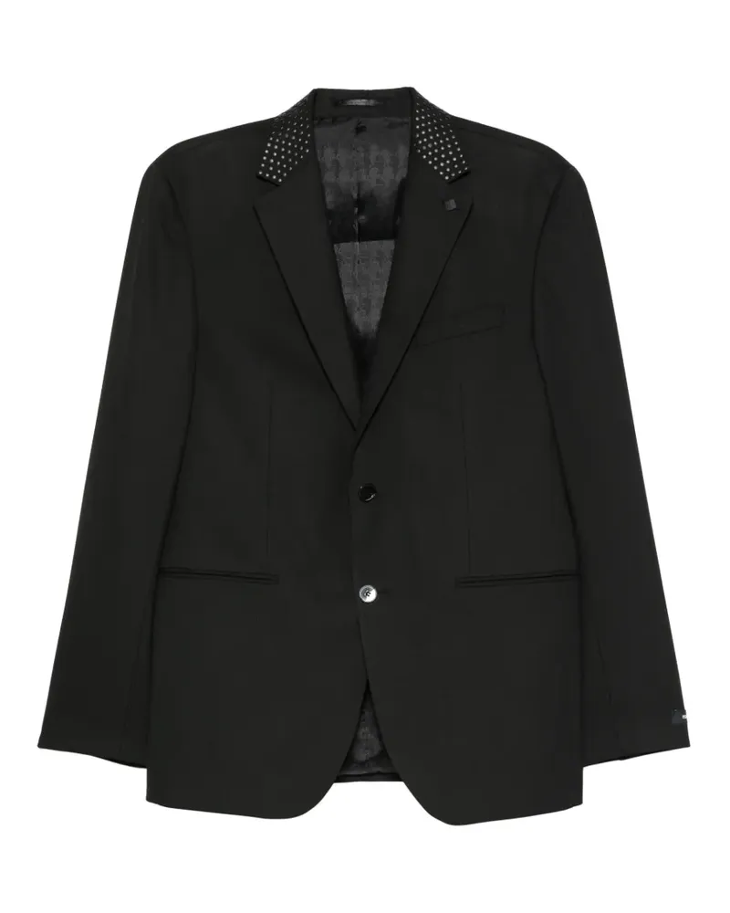 Karl Lagerfeld Call studded-collar blazer - Schwarz Schwarz