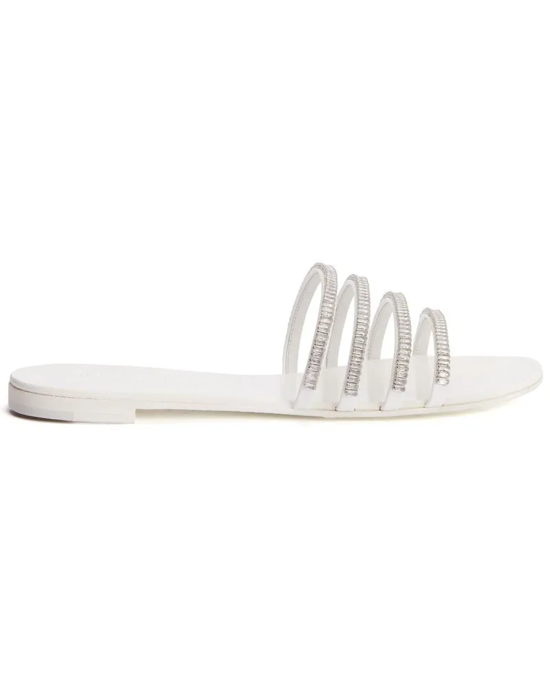 Giuseppe Zanotti Sandalen mit Kristallen - Weiß Weiß