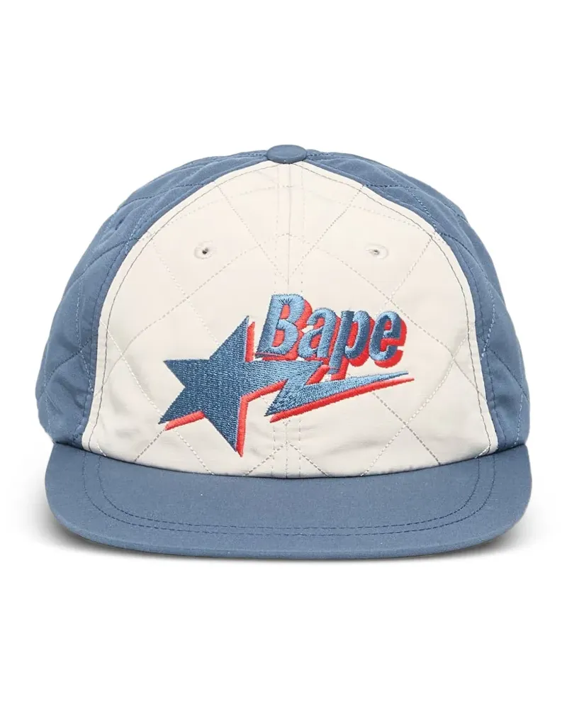 BAPE Sta logo quilting baseball cap - Blau Blau