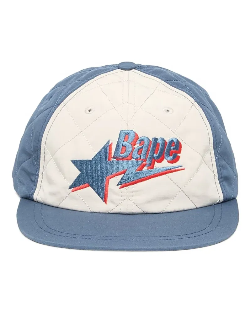 BAPE Sta logo quilting baseball cap - Blau Blau