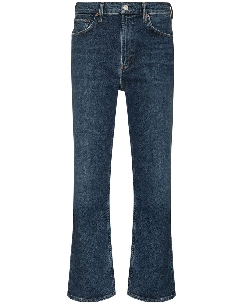 AGOLDE Gerade Cropped-Jeans - Blau Blau