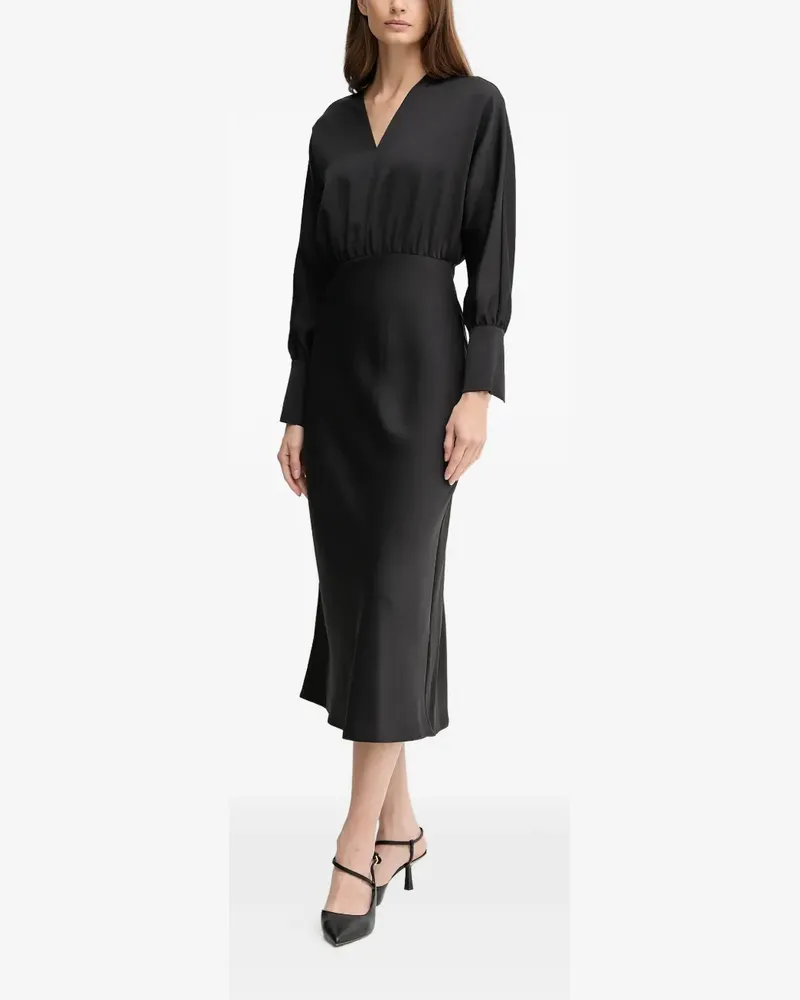 JOOP! Darla gathered waist dress - Schwarz Schwarz