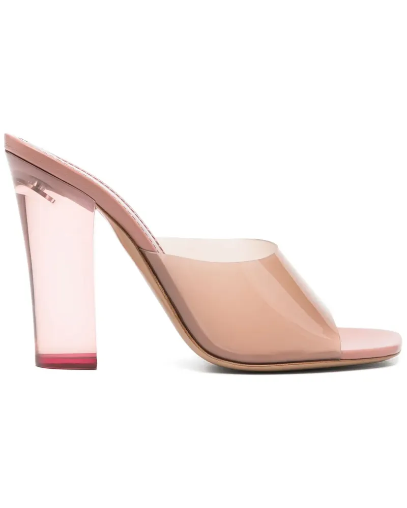 Paris Texas Ava Mules 100mm - Rosa Rosa