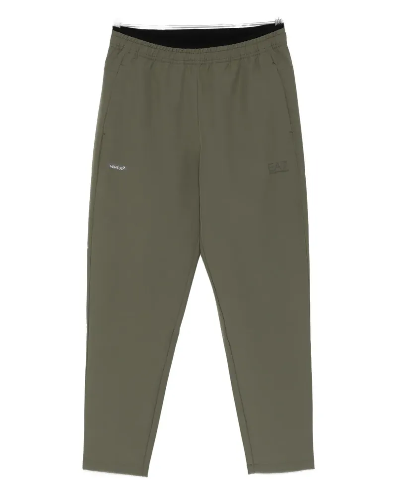 EA7 logo trousers - Grün Grün