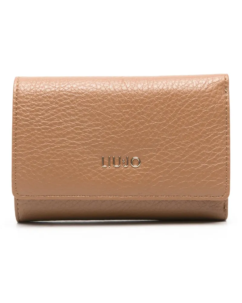 Liu Jo Portemonnaie mit Logo-Schild - Braun Braun