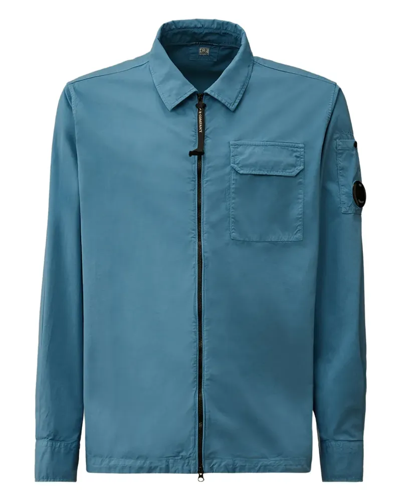 C.P. Company Hemdjacke mit Reißverschluss - Blau Blau