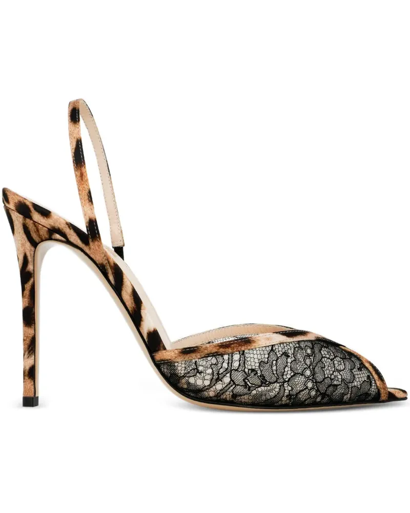 Andrea Wazen Katy Sling-Pumps mit Spitze 105mm - Braun Braun