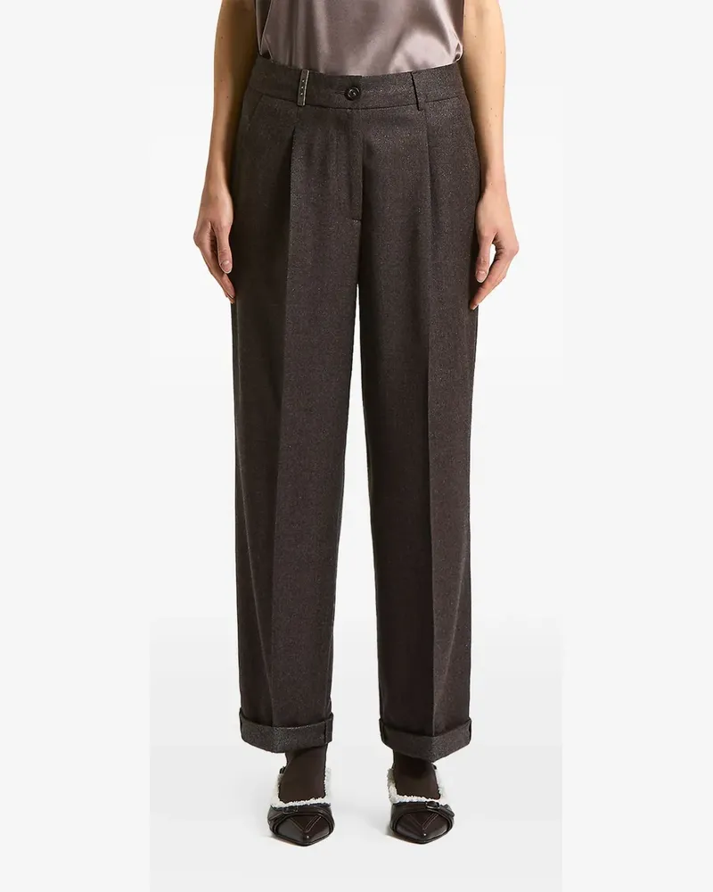 Peserico Plissierte Hose - Braun Braun