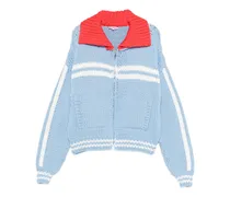 Cardigan mit Streifendetail - Blau