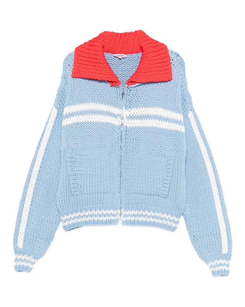 Charles Jeffrey Loverboy stripe-detail cardigan - Blau Blau
