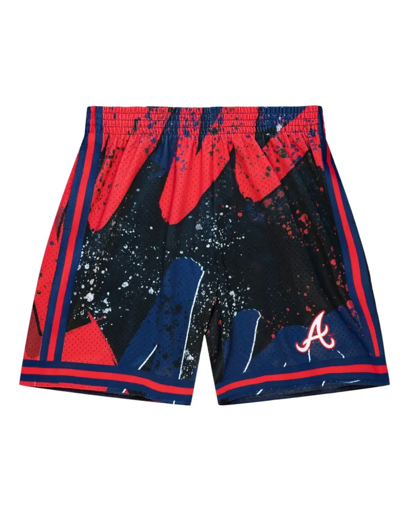 Mitchell & Ness x MLB Atlanta Braves Hyper Hoops Shorts - Rot Rot
