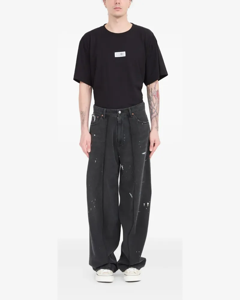 Maison Margiela Jeans mit Farbklecks-Print - Grau Grau