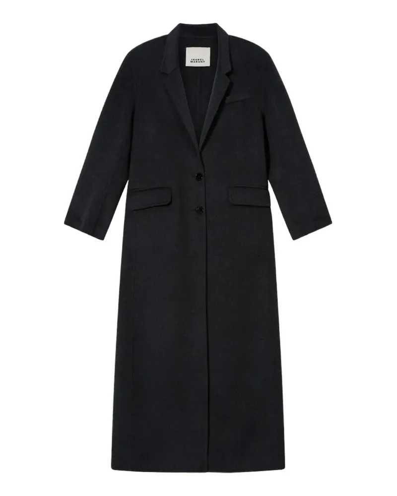 Isabel Marant Clesa long double-faced wool and cashmere coat - Grau Grau