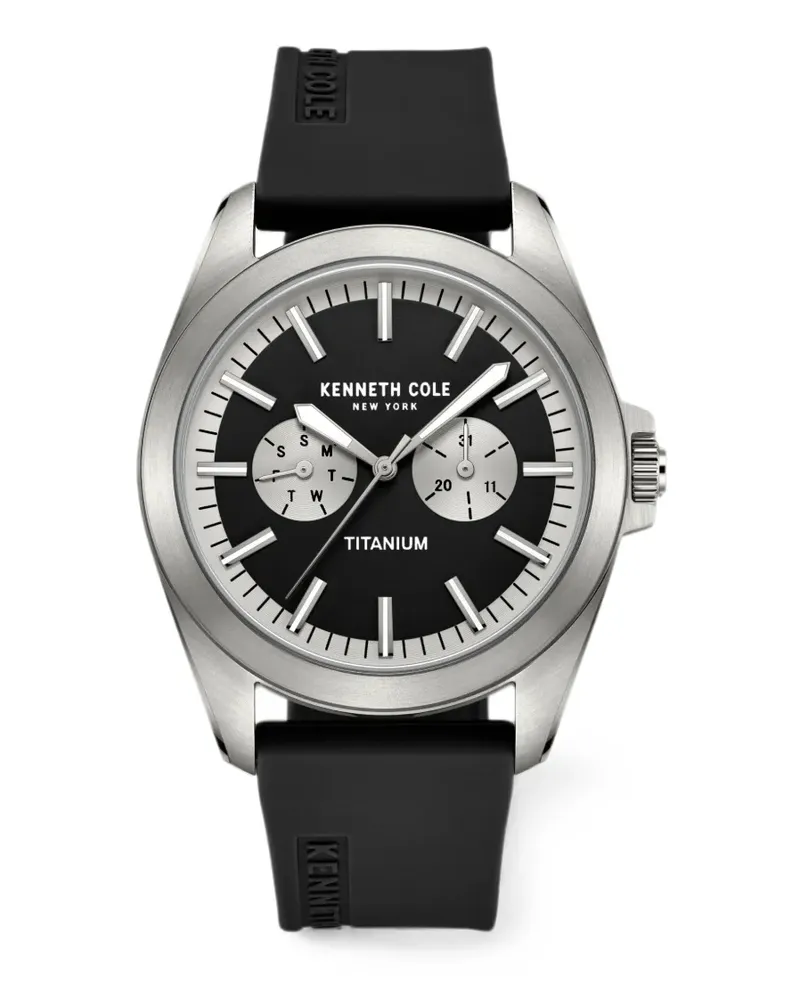 Kenneth Cole Titanium Armbanduhr 42mm - Schwarz Schwarz