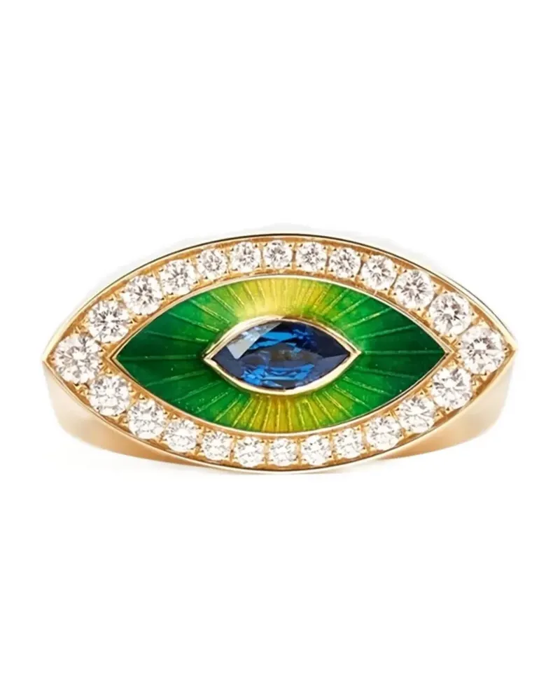 Marie Lichtenberg 18kt Gelbgoldring mit Diamanten Gold