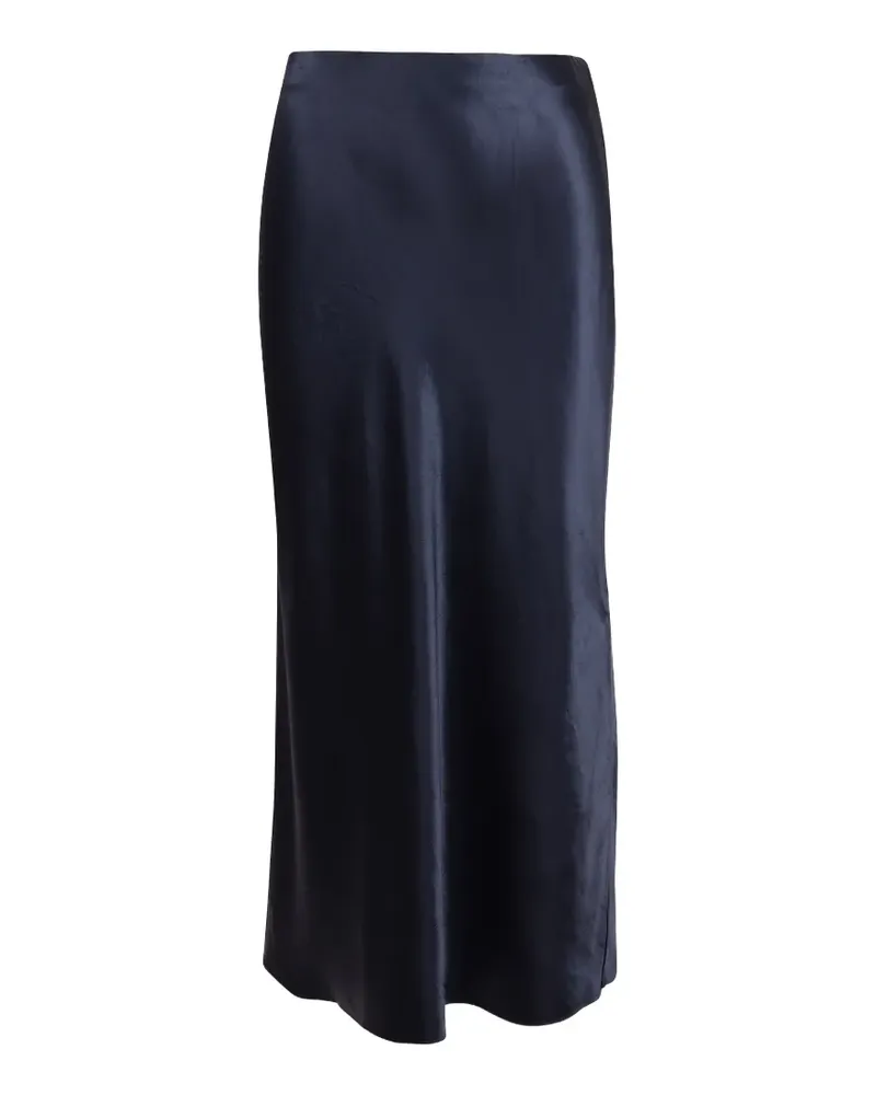 Vince satin-finish midi skirt - Blau Blau
