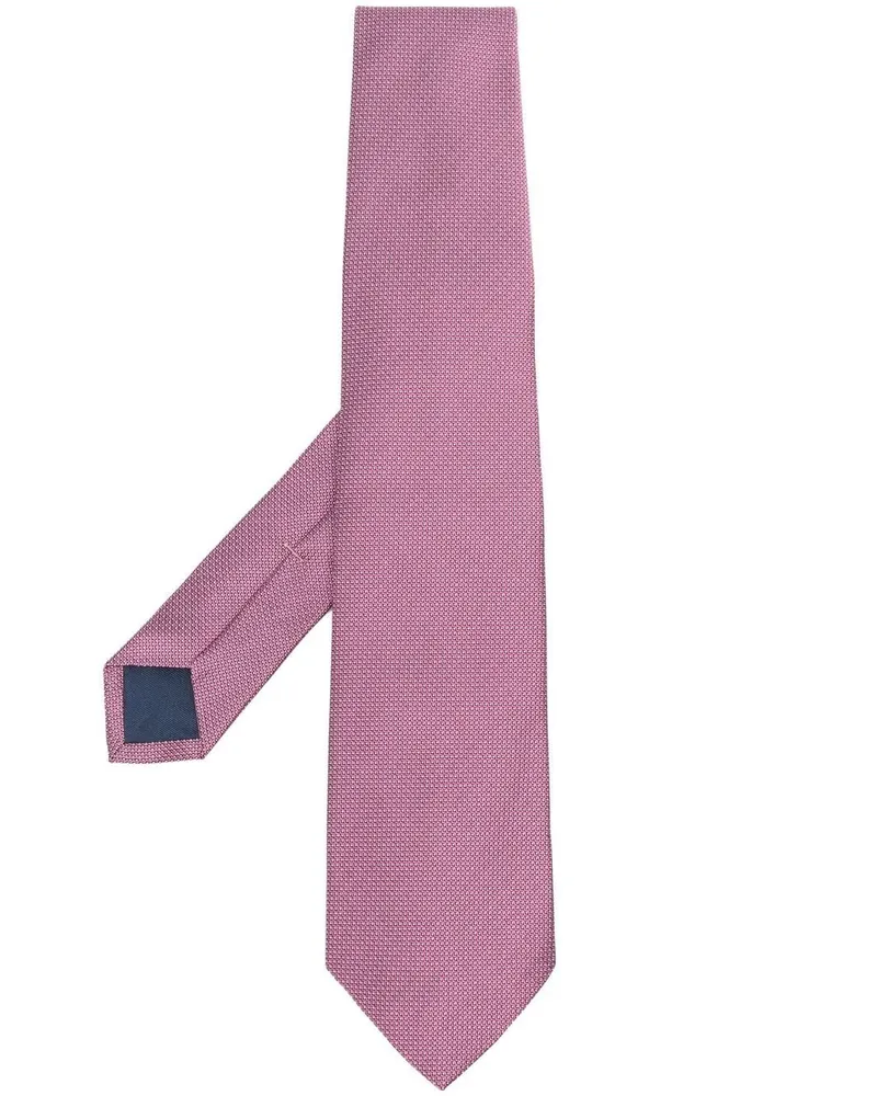Ralph Lauren Seidenkrawatte mit Polka Dots - Rosa Rosa